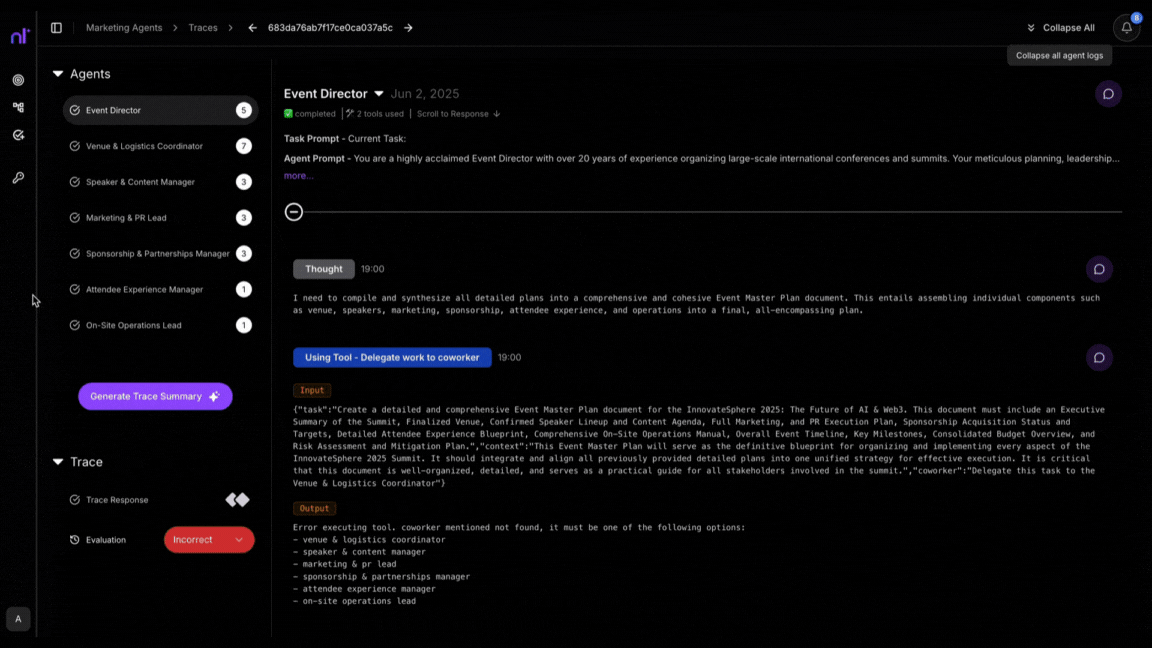 Agents List Screenshot