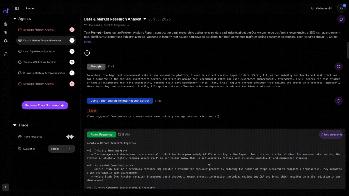 Trace Screenshot